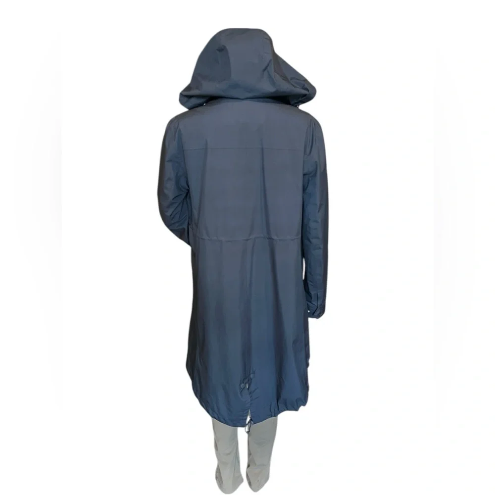 TORY BURCH SPORT 2 IN 1 JACKET & VEST Womens Hooded Convertible Navy Blue S - Picture 2 of 14